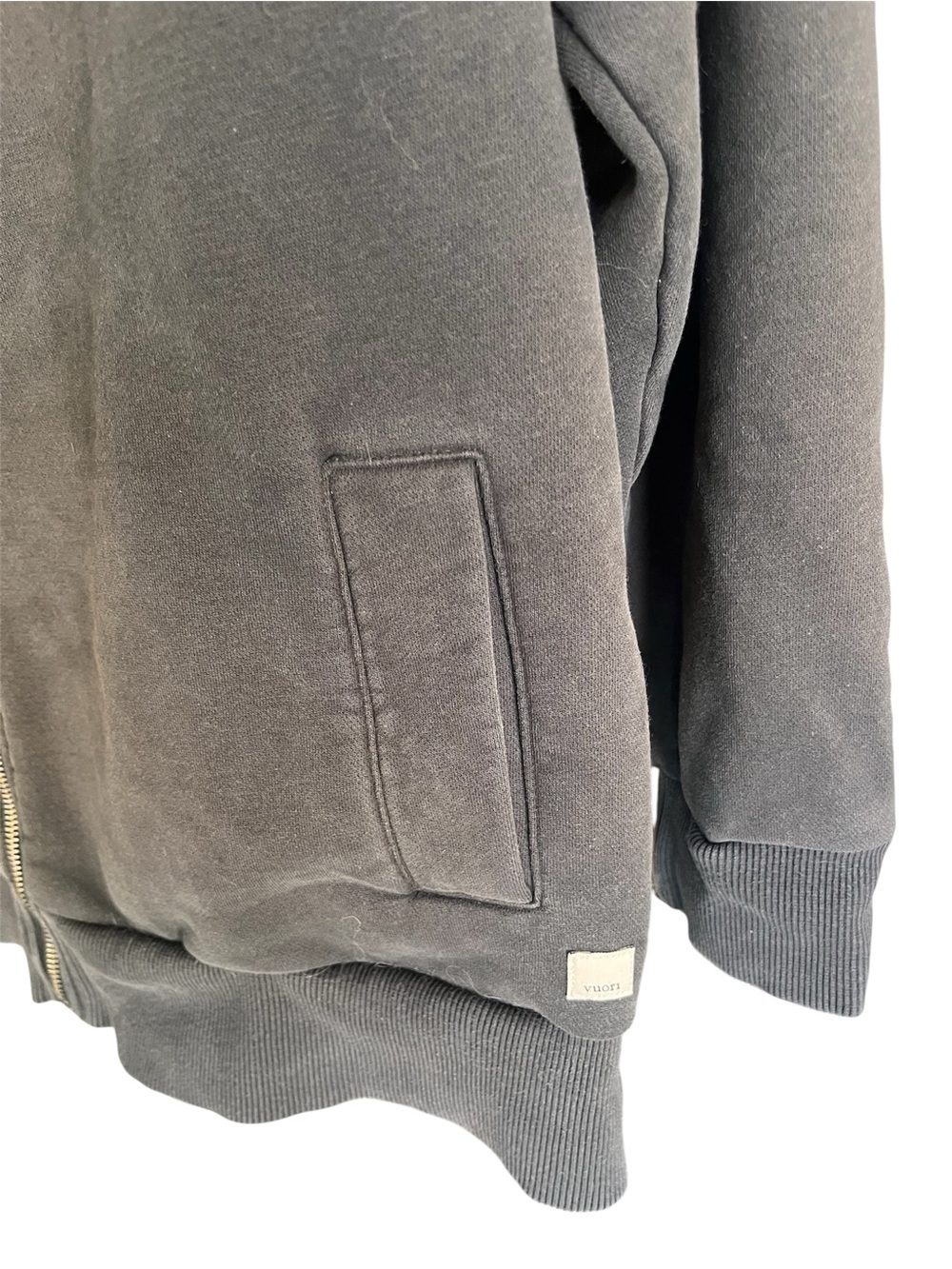 Vuori Black Restore Hoodie Full-Zip Sweatshirt XL - Picture 2 of 12